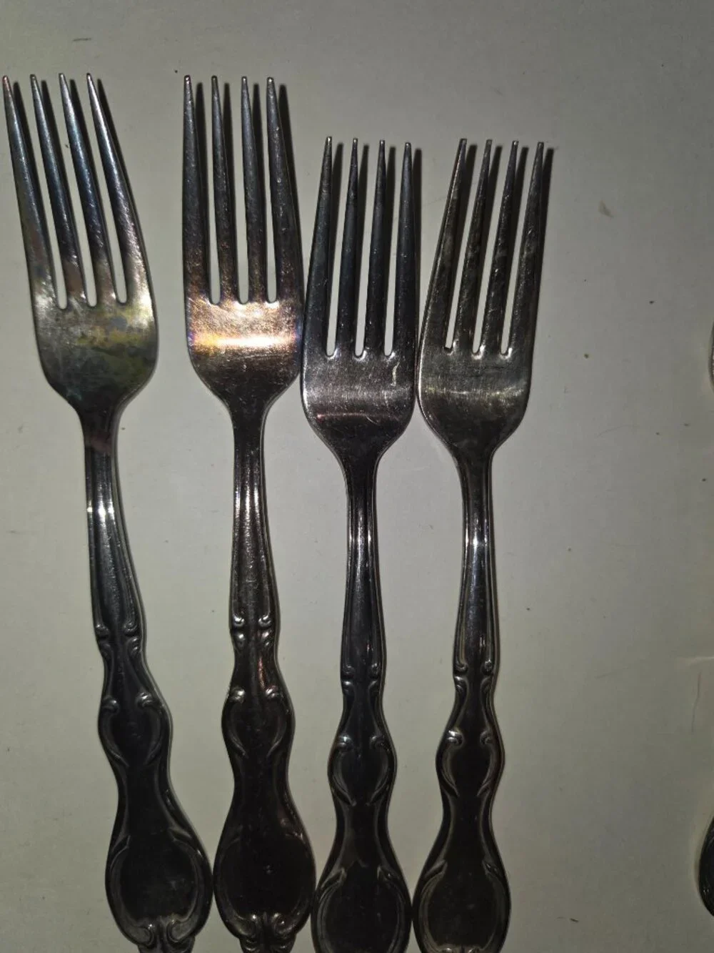 Vintage Victor S. Silver Co. Silver Overlay IS 12 Spoons 16 Forks Lot